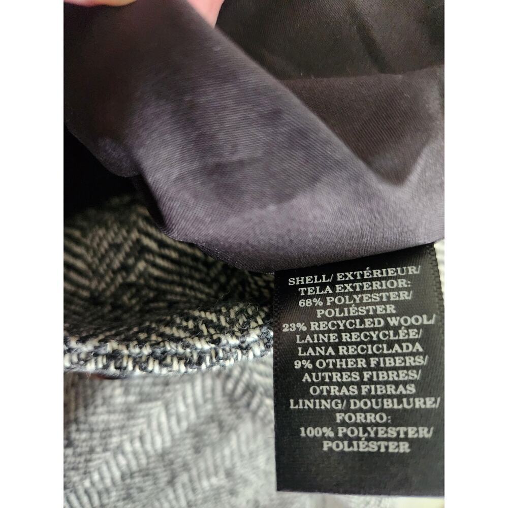 Ann Taylor wool blend high waisted cropped wide leg trouser sz 12P dark Academia - Picture 8 of 12